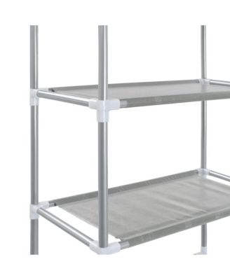 3-Tier Storage Rack over Toilet Silver 20.9&amp;quot;x11&amp;quot;x66.5&amp;quot;