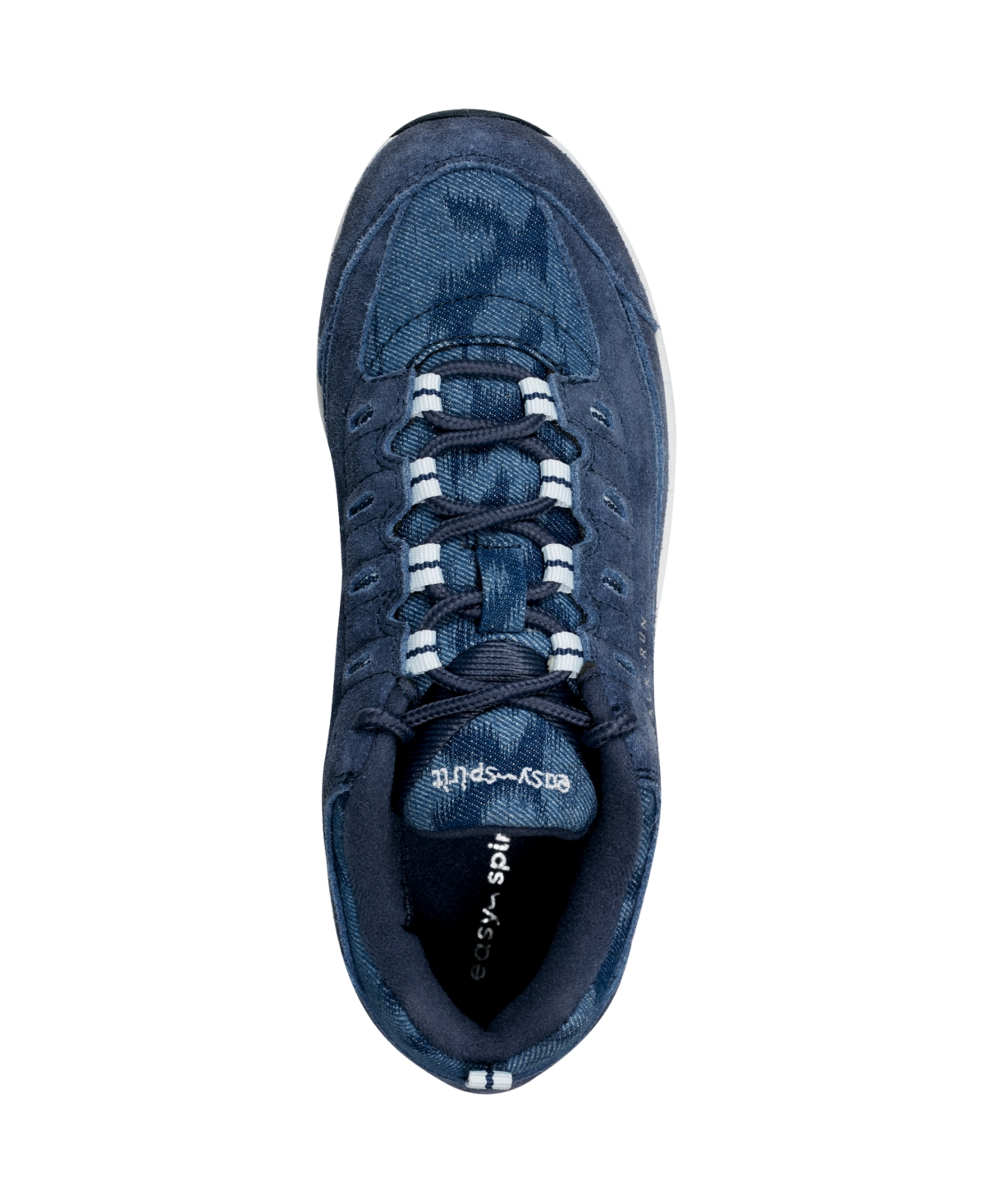 Shop Easy Spirit Women's Romy Lightweight Easy-on Walking Shoes In Blue Denim,suede