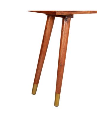 Console Table 35.4"x13.8"x29.9" Solid Acacia Wood