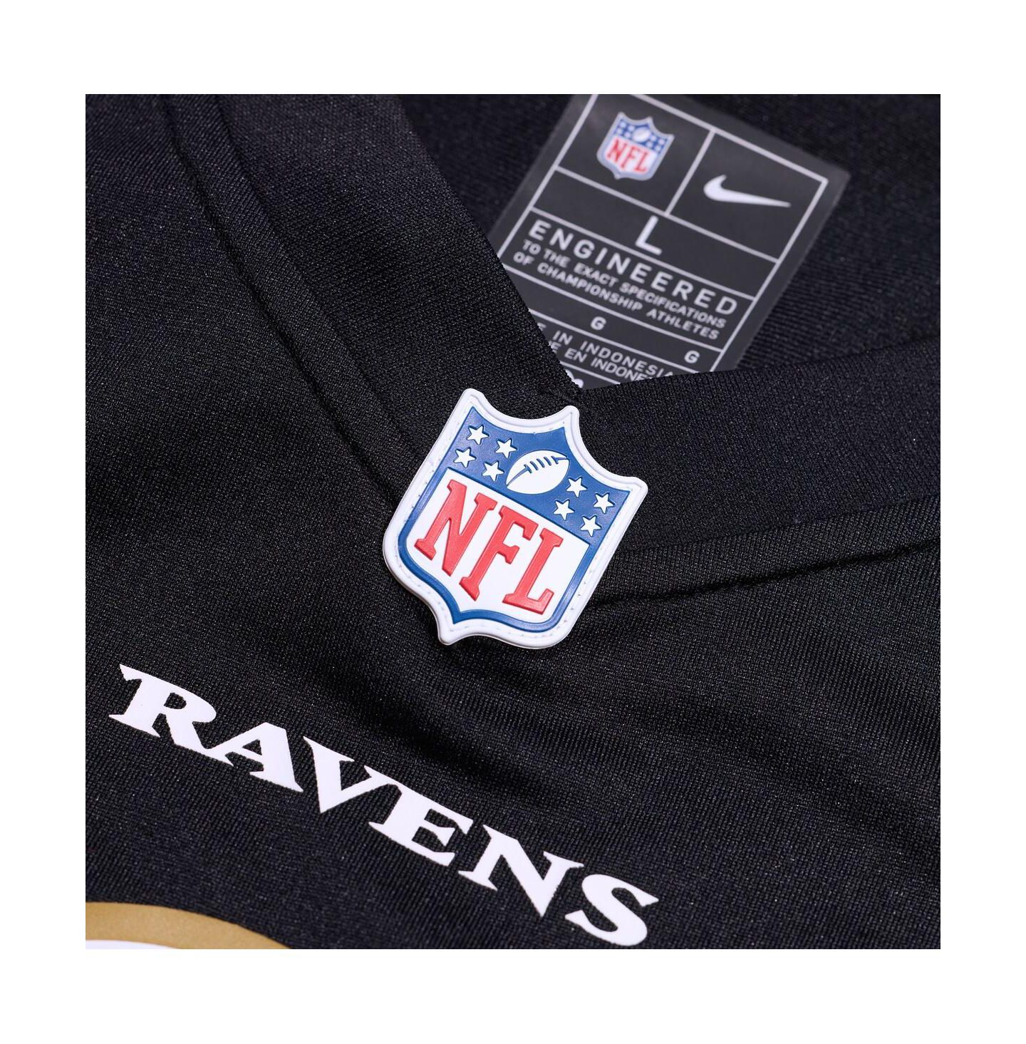 Мужской топ Nike Lamar Jackson Black Baltimore Ravens Alternate Game Jersey — фото 4
