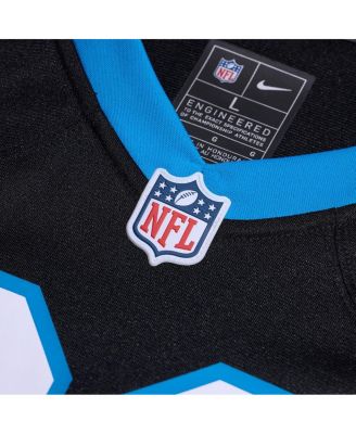 Men's Ikem Ekwonu Black Carolina Panthers Game Jersey