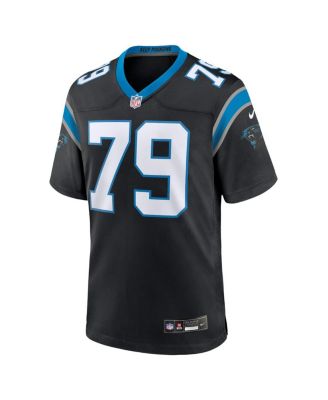 Men's Ikem Ekwonu Black Carolina Panthers Game Jersey