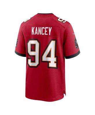 Men's Calijah Kancey Red Tampa Bay Buccaneers Game Jersey