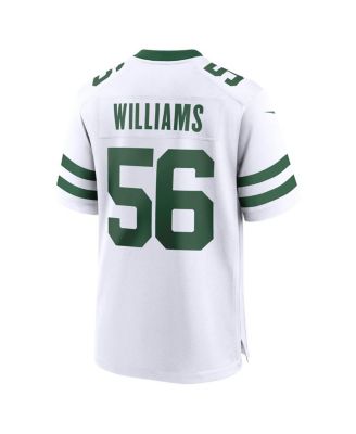 Men's Quincy Williams Legacy White New York Jets Game Jersey