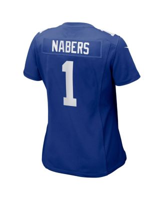 Women's Malik Nabers Royal New York Giants Game Jersey