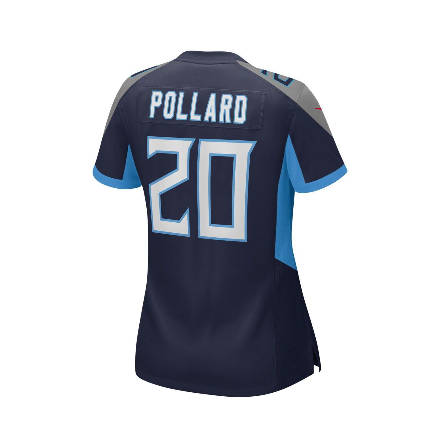 Женский топ Nike Tony Pollard Navy Tennessee Titans Game Player Jersey — фото 2