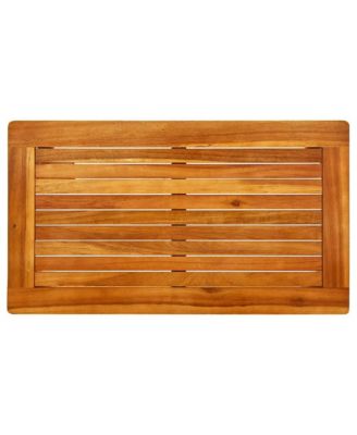 Coffee Table Natural Acacia Solid Acacia Wood Small Durable