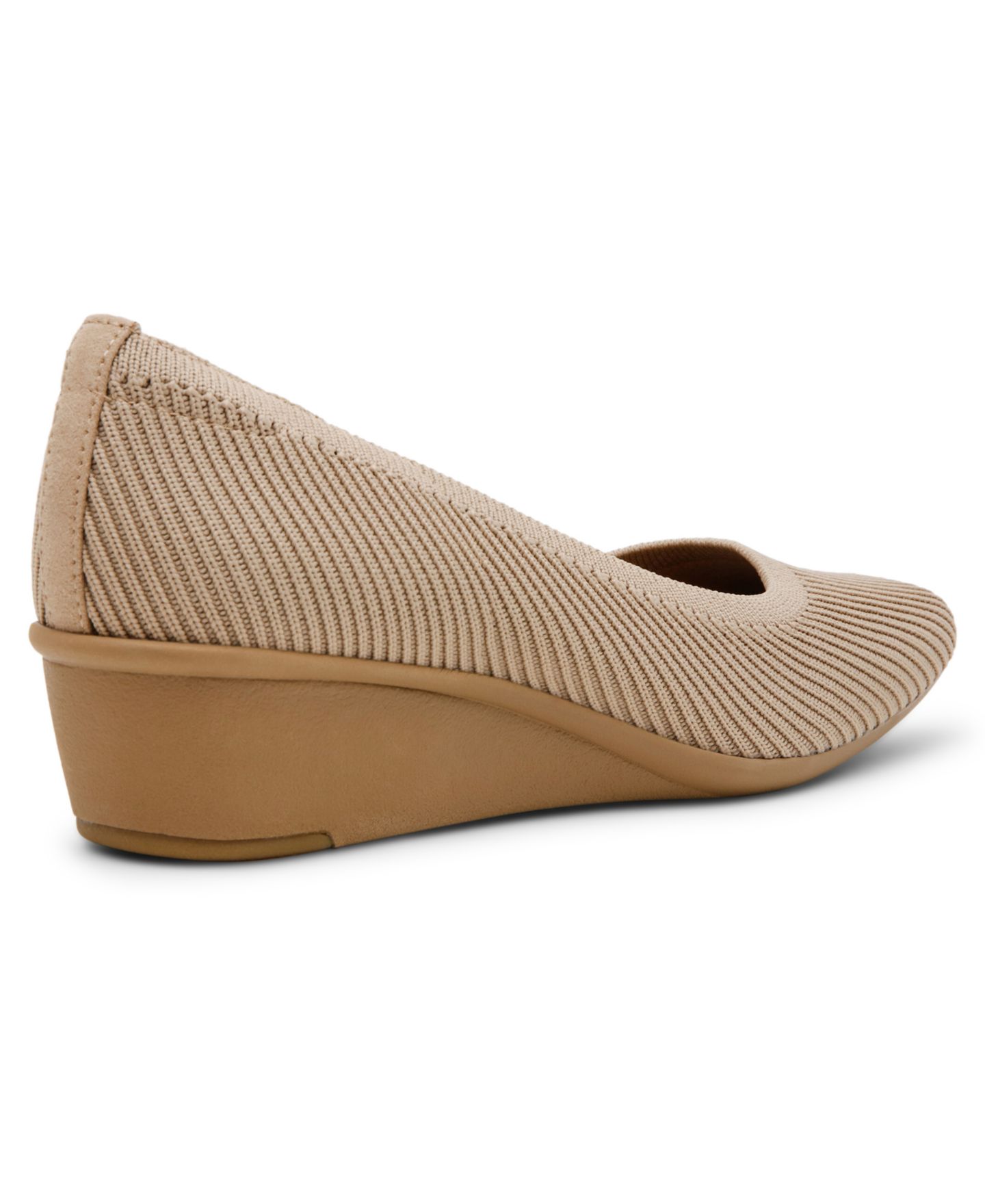 Женские туфли Anne Klein Wisher Knit Wedge Pumps, цвет: Чёрный вязаный — фото 12