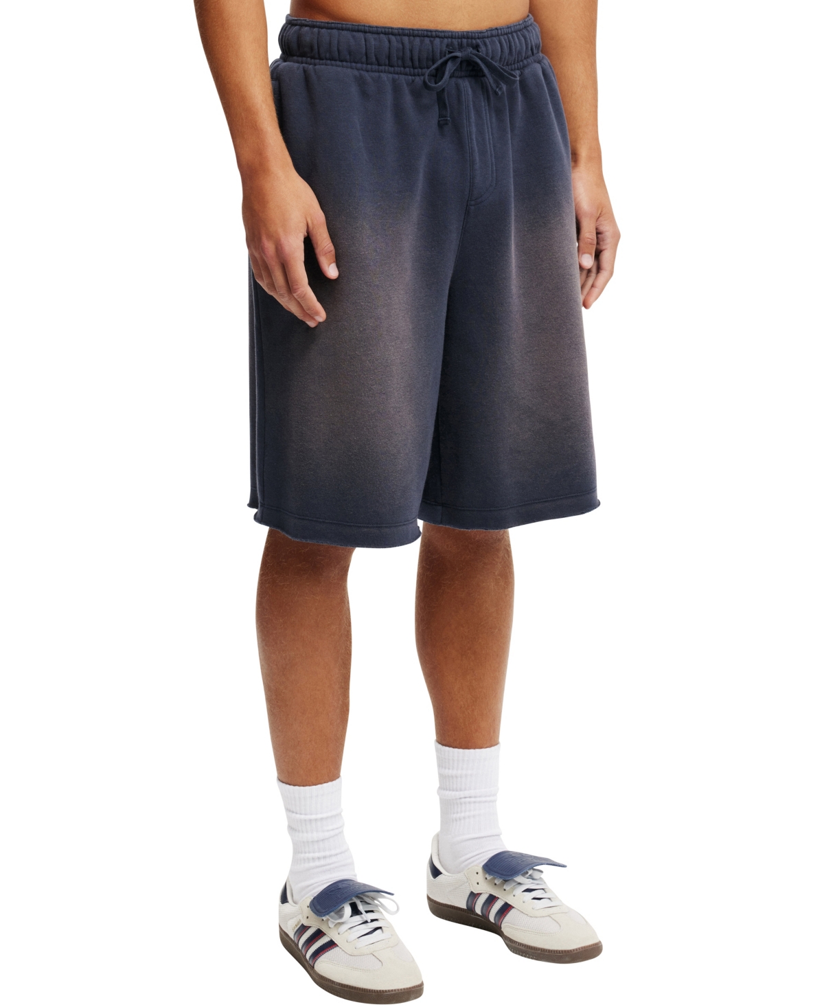 Shop Cotton On Men's Super Baggy Fleece Shorts In Dark Navy