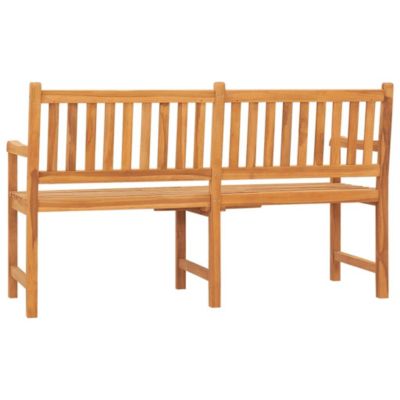 Bench Teak Solid Teak Wood 3-seater