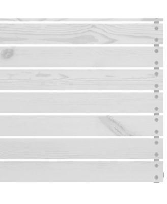 4 Piece Patio Lounge Set Solid Pinewood White