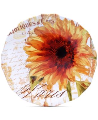 Certified International - Earthenware Paris Sunflower Round Platter