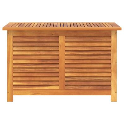 Garden Storage Box Natural Wood Solid Acacia Wood
