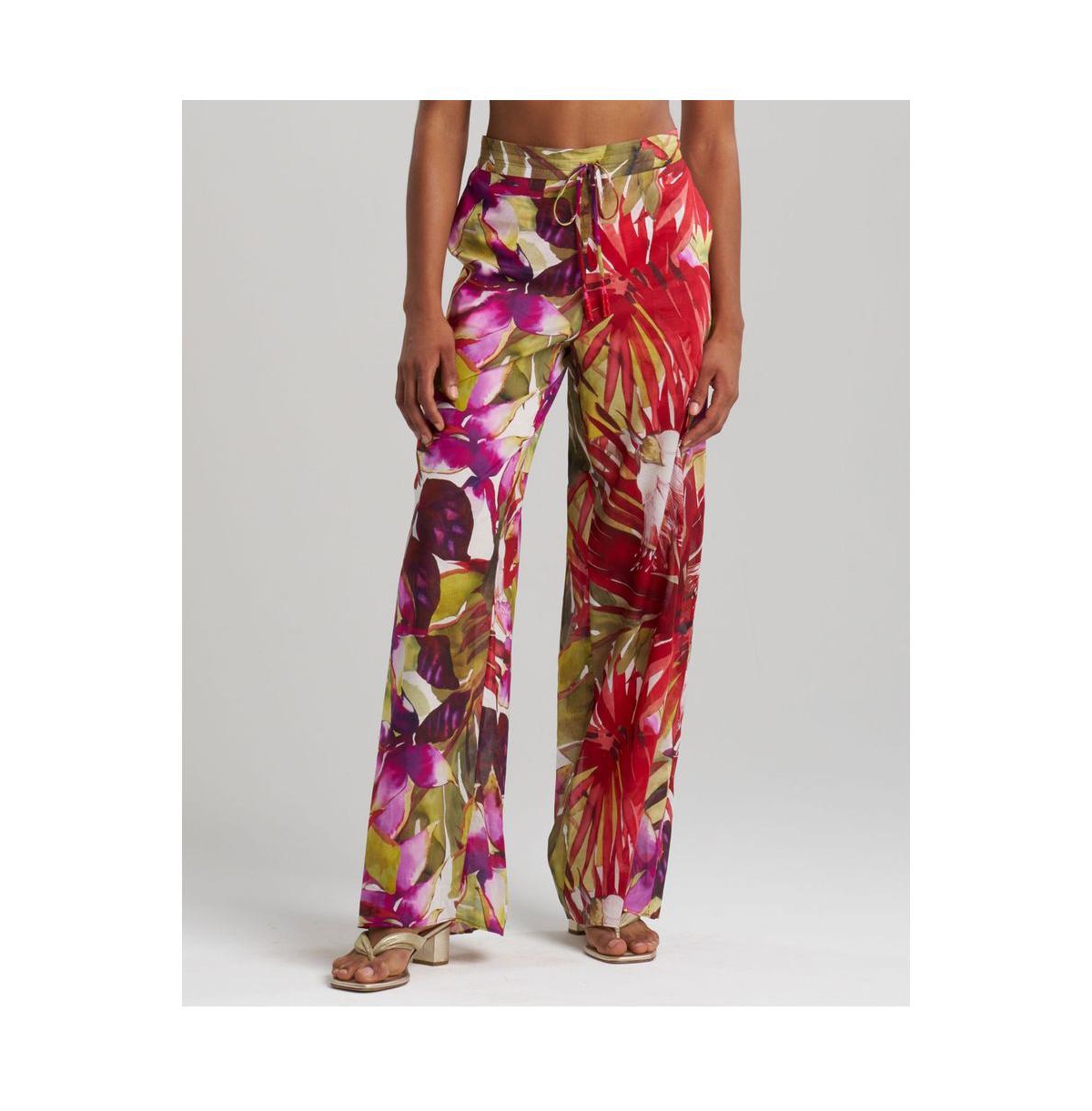 Women's Rainforest Pants with Tassel - Multi