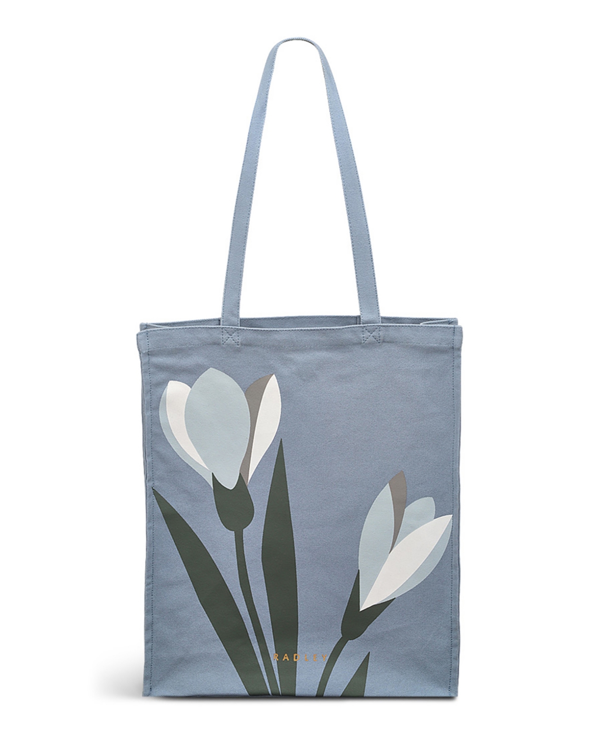 Snow Drop Medium Open Top Tote Bag - Smoke Blue