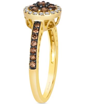 Chocolate Diamond&reg; (1/2 ct. t.w.) & Nude Diamond™ (5/8 ct. t.w.) Ring in 14k Honey Gold