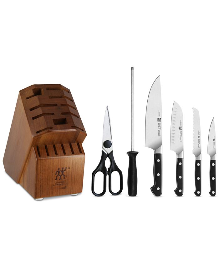 J.A. Henckels Zwilling Pro 7Pc. Knife & Block Set Macy's