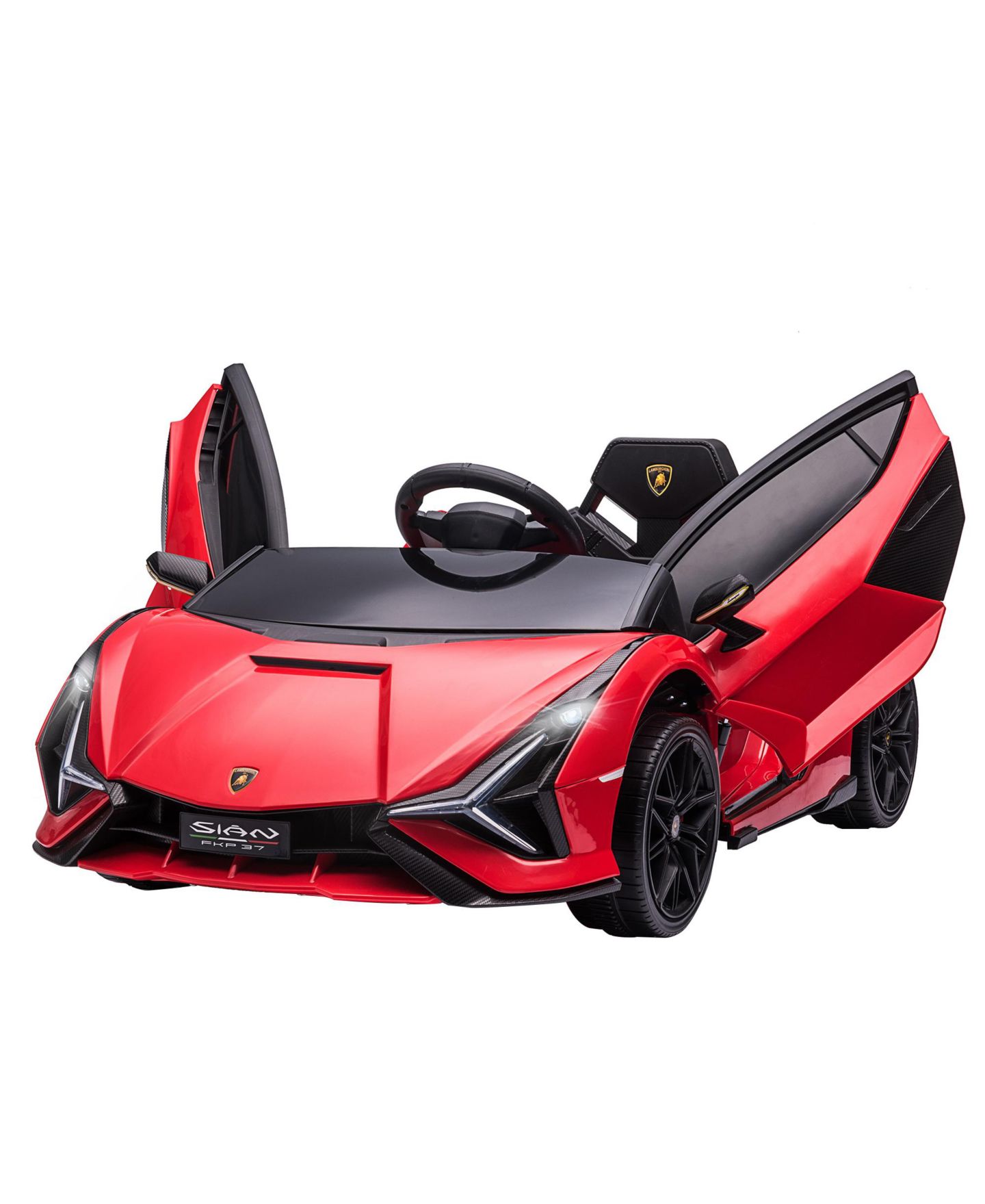 Детская игрушка Aosom 12V Lamborghini Sian Remote Control Ride-On Car, цвет: Красный — фото 1