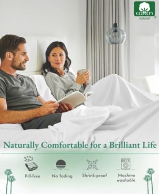 Luxury Flat Sheet Only - 600 Thread Count 100% Cotton Sateen - Soft, Breathable and Durable Top Sheet