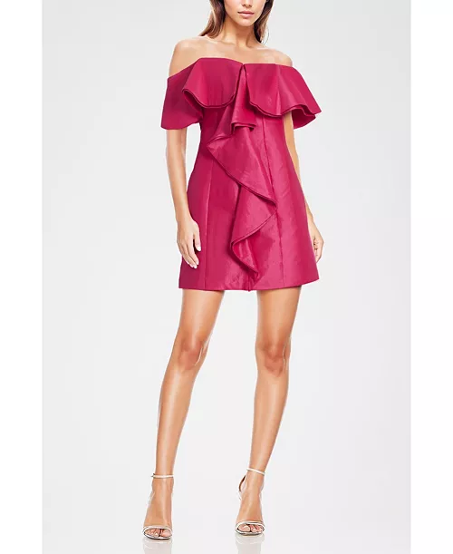 women's the blakely | black off-the-shoulder cocktail dress