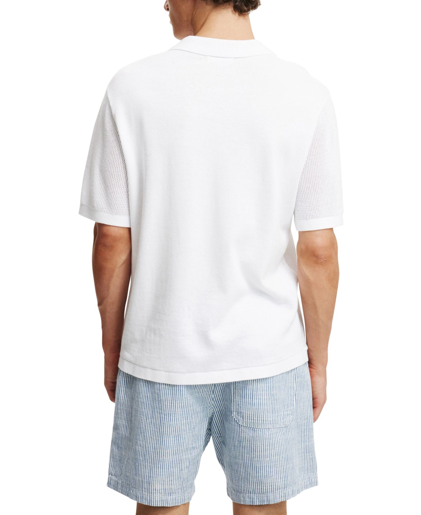 Мужские шорты COTTON ON Easy Short, цвет: Синий / Полосатый — фото 5