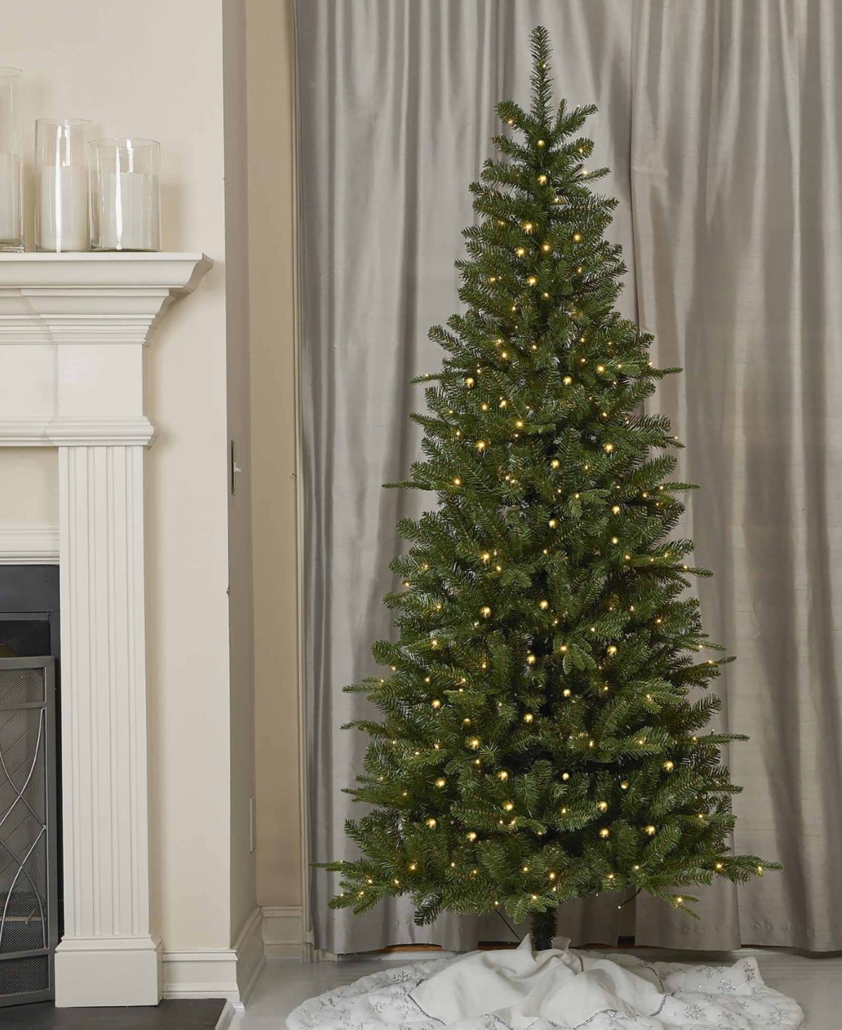 Seasonal 6ft Dakota Pine Artificial Tree, 230 Dual Led Lights