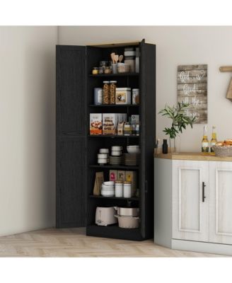 67" Kitchen Pantry Storage Cabinet w/ Shelves