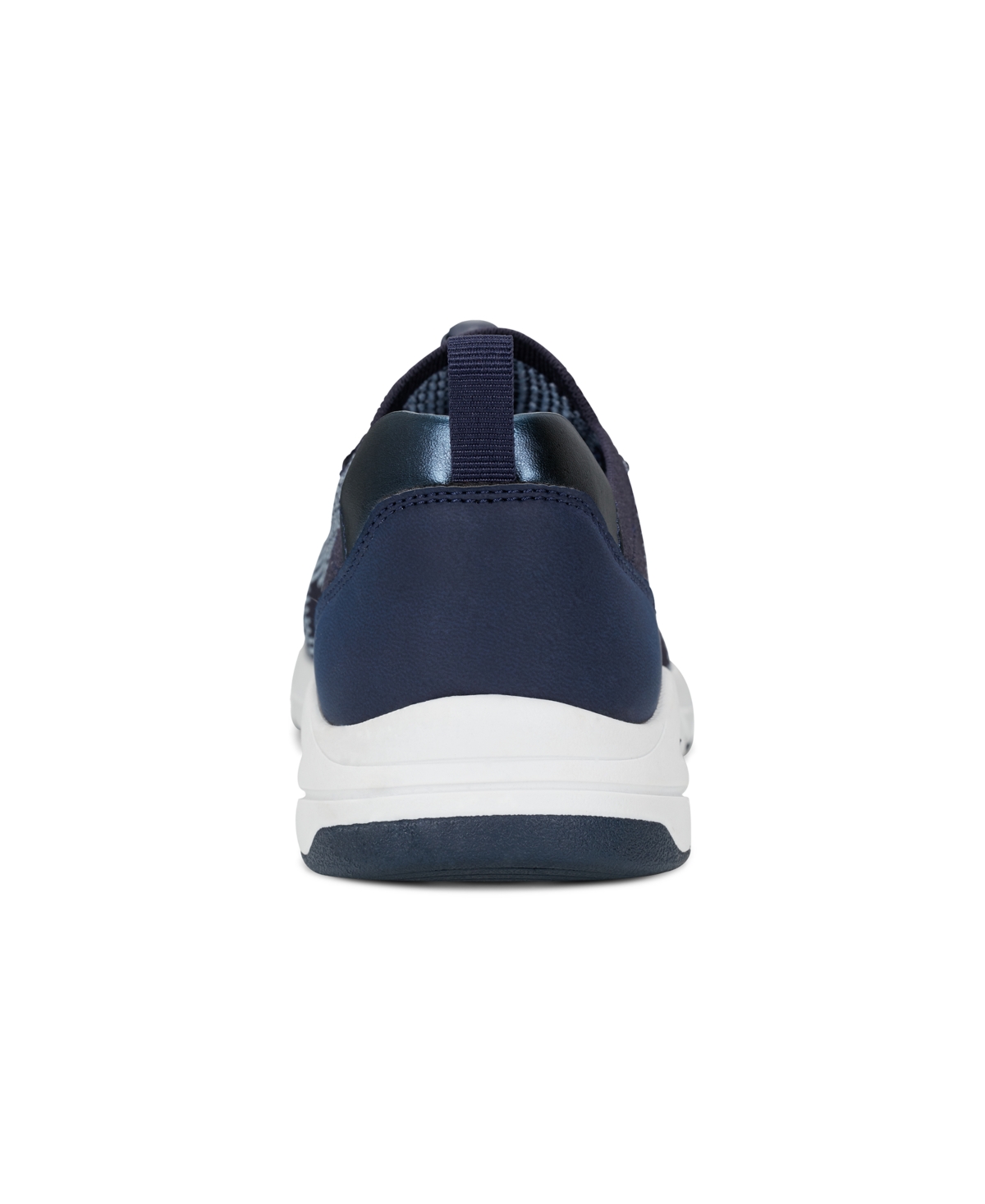 Shop Easy Spirit Women's X Denise Austin Astrid Knit Slip-on Sneaker In Navy,light Blue Multi