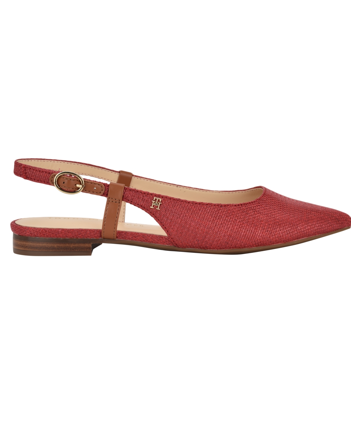 Tommy Hilfiger Women's Vamina Slingback Flats In Red Woven