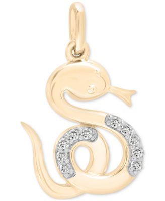 Diamond Chinese Zodiac Charm Pendant (1/20 ct. t.w.) in 10k Gold