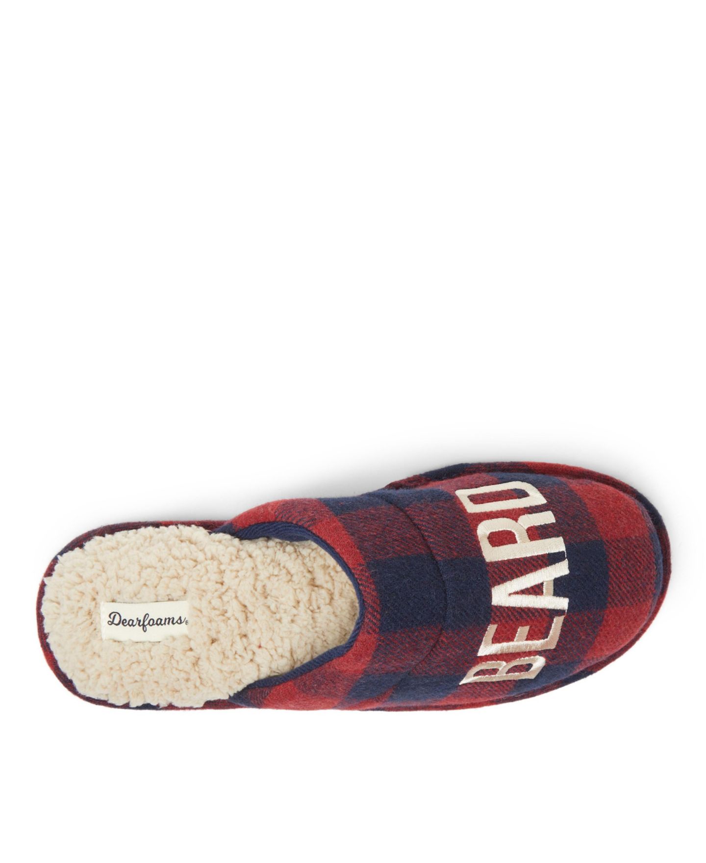 Мужские тапочки Dearfoams Tyler Novelty Holiday Christmas Scuff Slipper, цвет: Клетчатый — фото 4