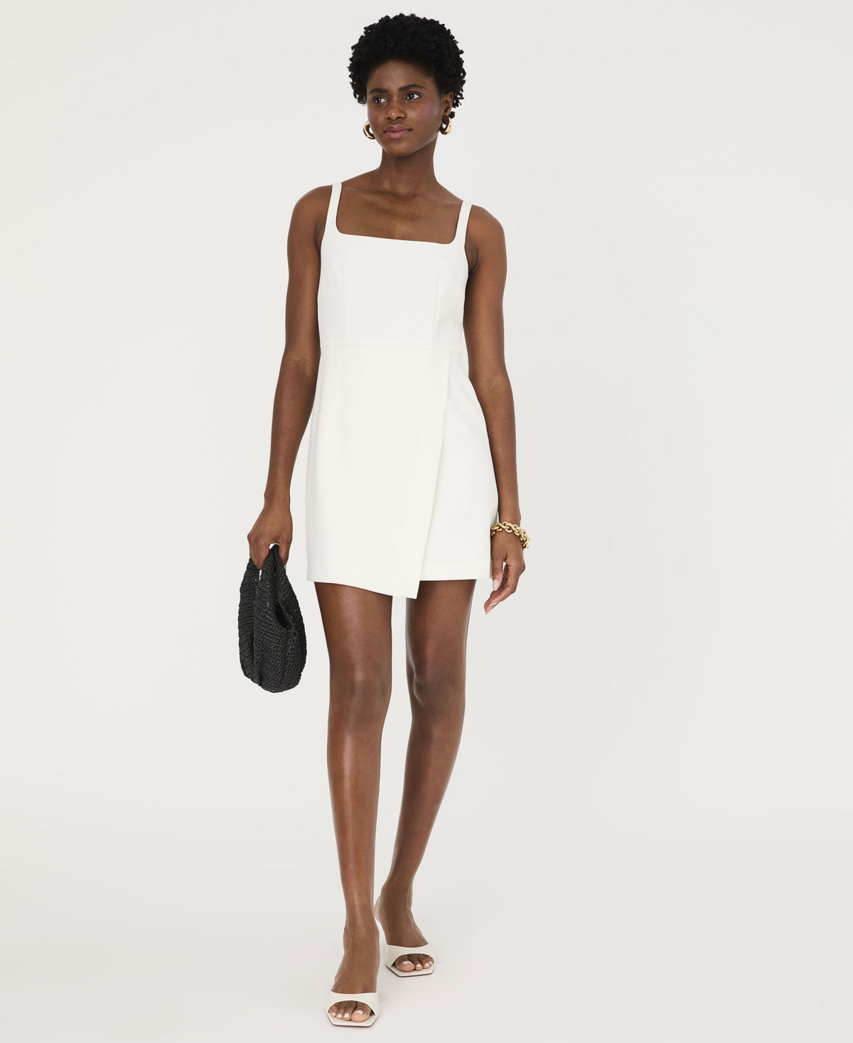 French Connection Women's Whisper Crossover Mini Dress