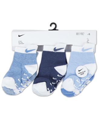 Baby or Toddler Tab Gripper Socks, Pack of 6