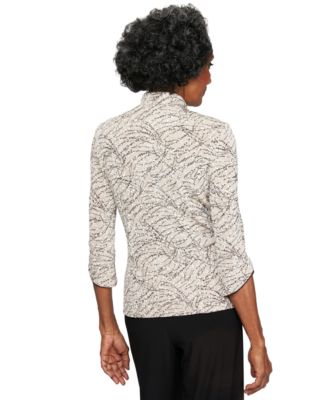 Printed Jacket and Top Set