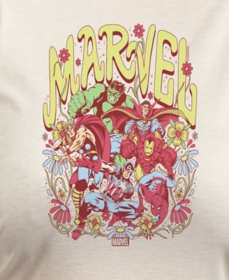 Plus Size Marvel Avengers Graphic Pullover T-Shirt