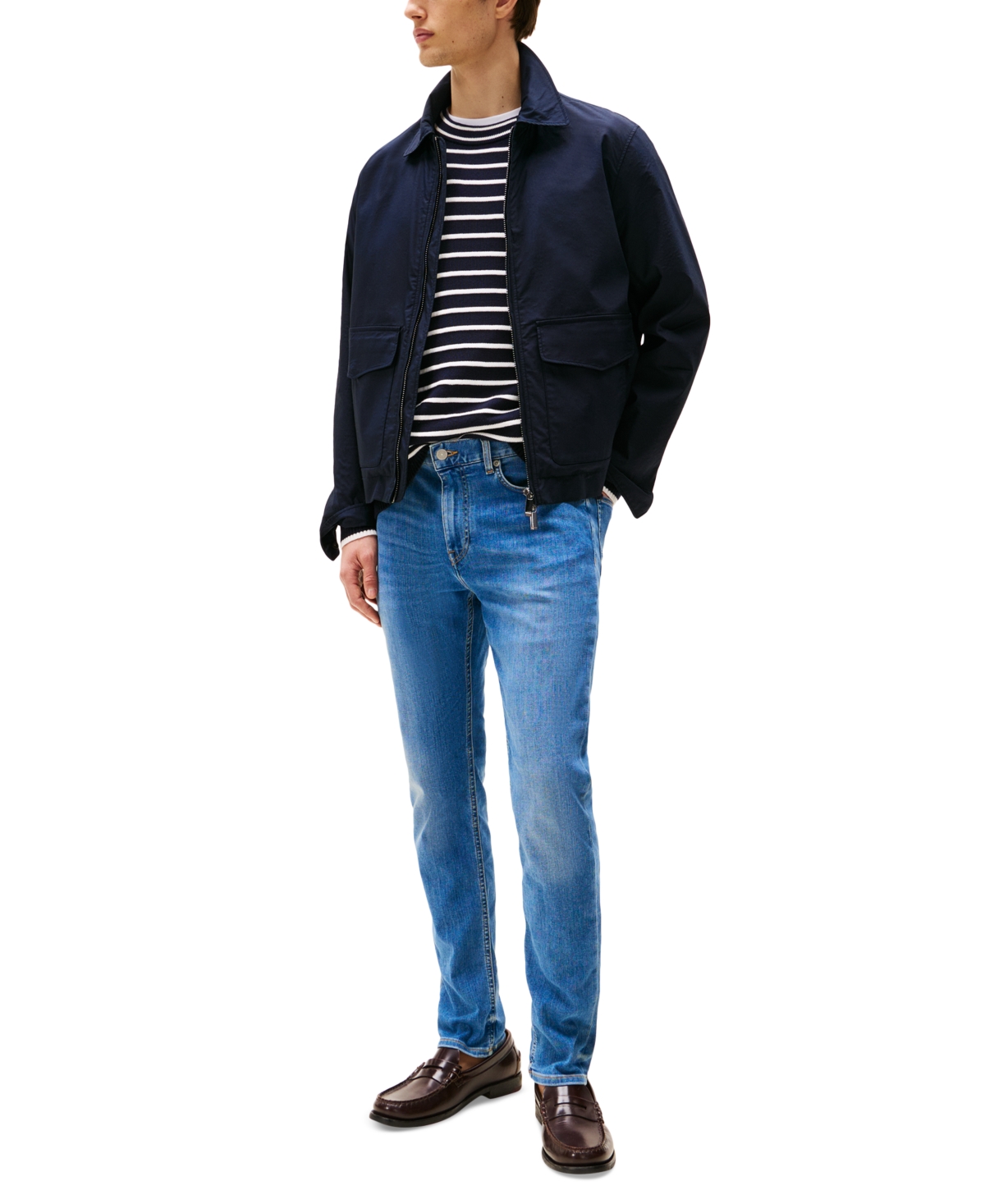 Tommy Hilfiger Men's Bleeker Slim Fit Stretch Jeans In Finn Indigo