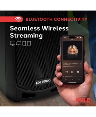  - Karaoke Sound System with Wireless Microphone, MP3/USB/SD & Rechargeable Battery-Compact & Portable Bluetooth PA Speaker