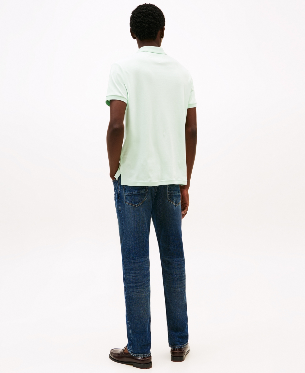 Tommy Hilfiger Men's Liquid Cotton Polo In Opal Green