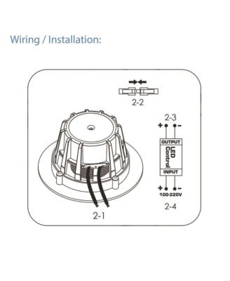 4.0” LED In-Wall / Ceiling Speakers - 2-Way Full Range Stereo with Built-In LED Lights, 160W Max Power Output