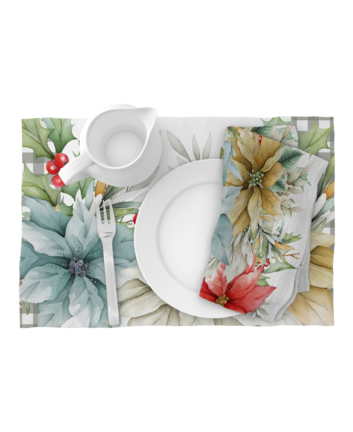 Laural Home Glad Tidings Set Of 4 Napkin, 20" X 20" In Multi