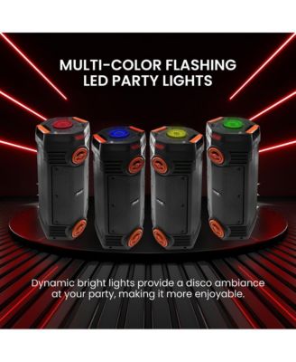 PPHP283UBB, 300W, Dual 6.5", Rechargeable, BT/FM/USB/SD/AUX, LED Display, Mic+Remote, PA Karaoke Speaker with Handle & Wheels