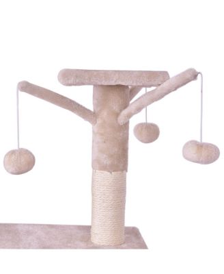 56'' Cat Tree Kitten Pet Play House Furniture Condo Scratching Posts Ladder