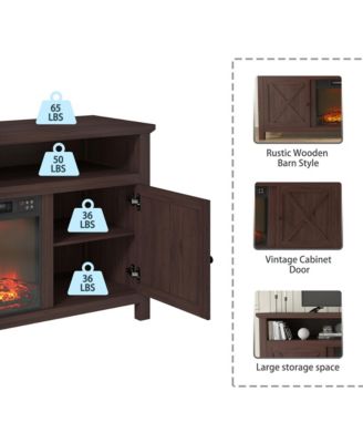 TV Stand Fits TVs up to 60 inches with Electric Fireplace