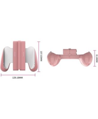 Switch Joycons Detachable Grip Compatible with Nintendo Switch/Switch OLED JoyCons Controllers, Pink Nintendo Switch Accessories