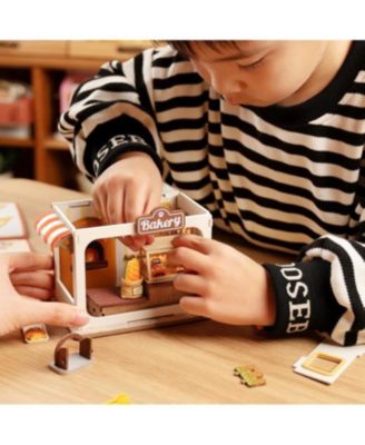 DIY Craft Kits for Teens 7" Miniature House Kit, DIY Book Nook Kit Gifts for Girls Boys Desk Indoor Decor, Multicolored, 4.1''3.2''7.2