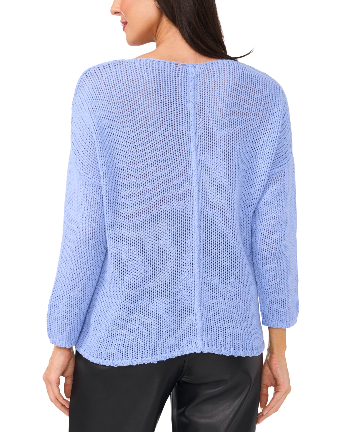 Vince Camuto Boat Neck Sweater In Chambray