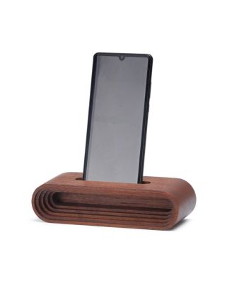 Wood Phone Speaker Base - Solid Walnut