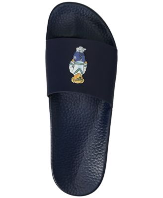 Polo Ralph Lauren Bear Slides Sandals Navy Blue 01087 B22 Mens sz 12 POLO RALPH LAUREN BIG BEAR SLIDES SANDALS YELLOW MEN SIZE 12  main image 4
