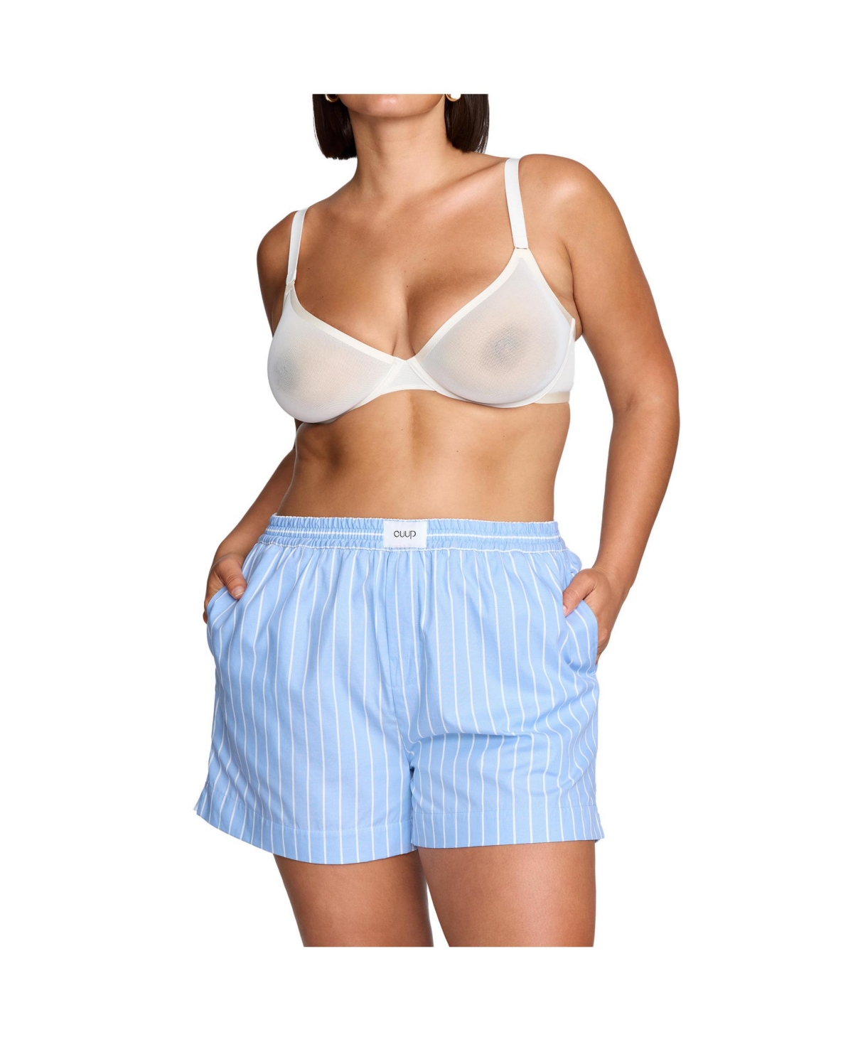 Women's The Boxer- Cotton - Ocean stripe