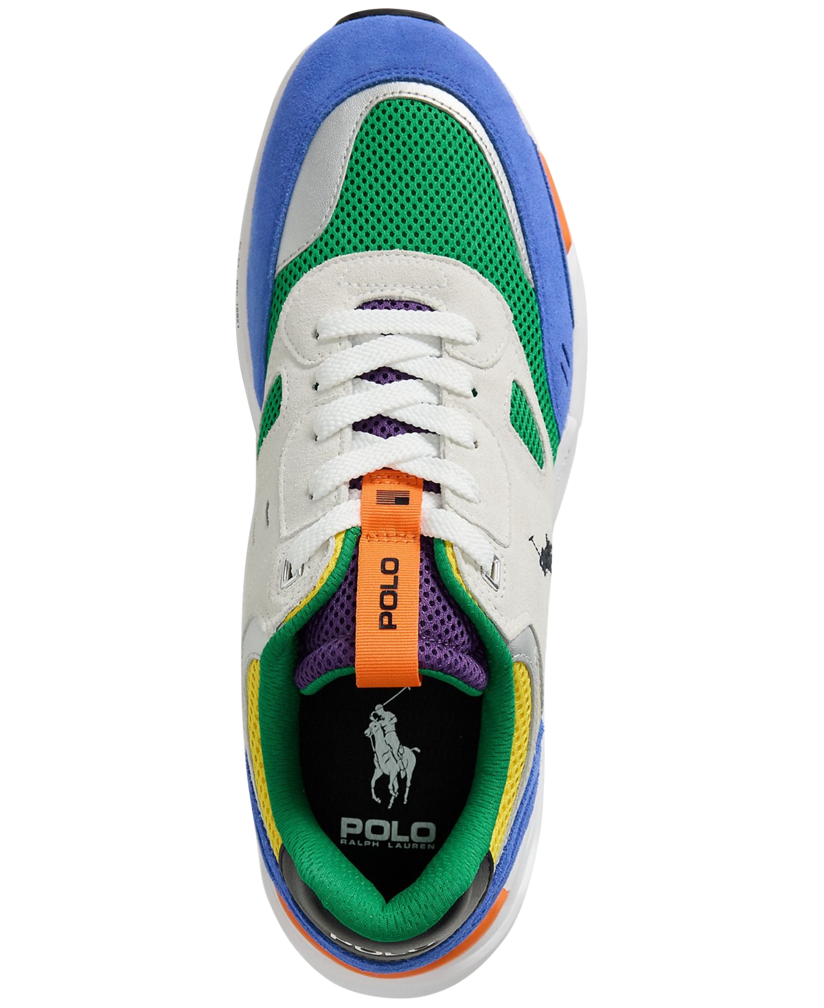 Polo Ralph Lauren Men's Jogger Lace-up Sneakers In Multi Colorblock
